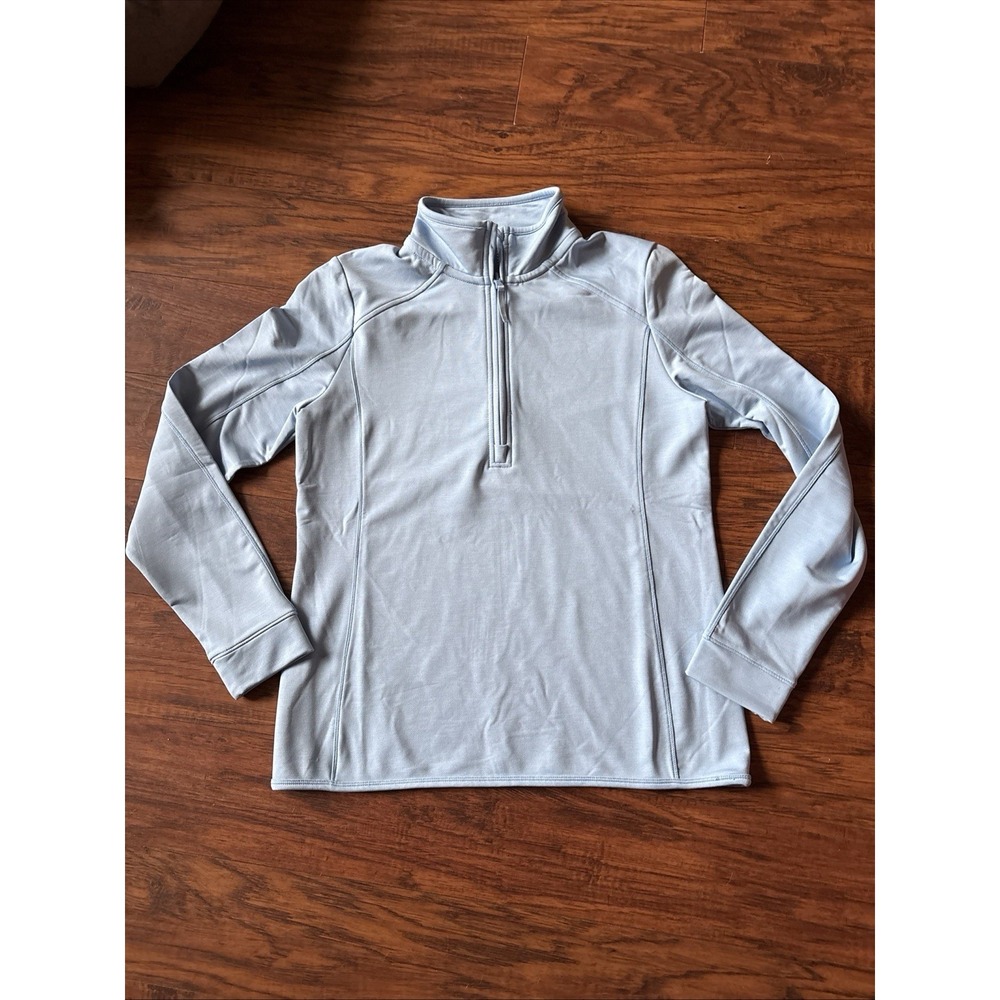 Vineyard Vines Performance Quarter Zip Pullover Gray Light blue Women's S